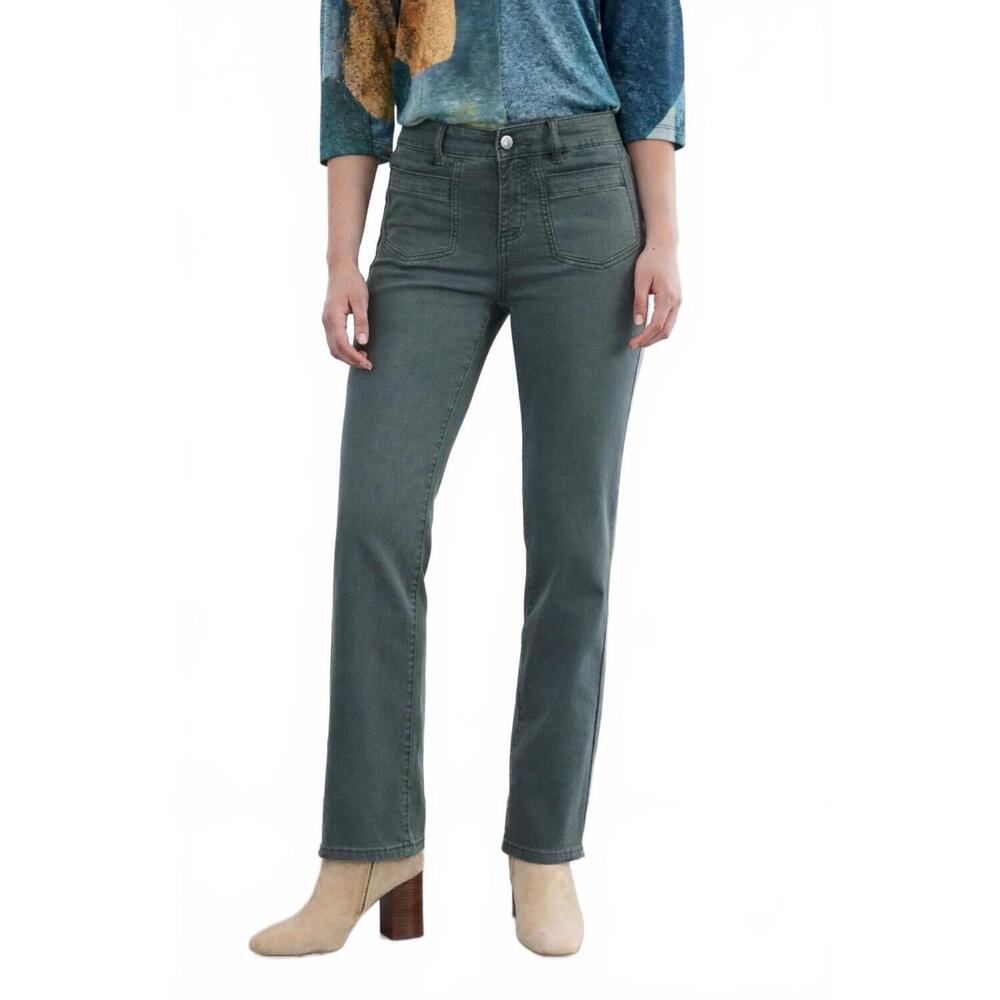 NEW FDJ christina straight leg jean in spruce